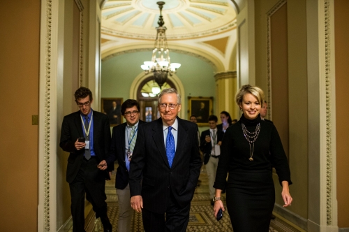 Mitch McConnell. Photo taken by NYT